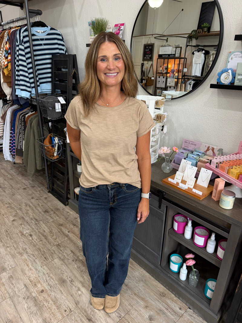 Shea MR Wide Leg Denim