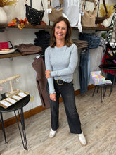 Load image into Gallery viewer, Jenna Thermal Knit Lettuce Edge Top