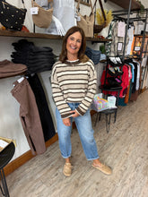 Load image into Gallery viewer, Bristol Heathered Striped Sweater