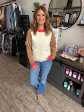 Load image into Gallery viewer, Selene Colorblock Crewneck Sweater