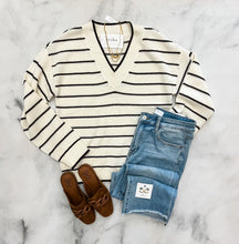 Load image into Gallery viewer, Avery Ivory &amp; Brown Sweater