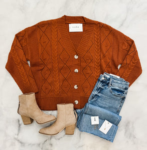 Hanna Rust Cardi