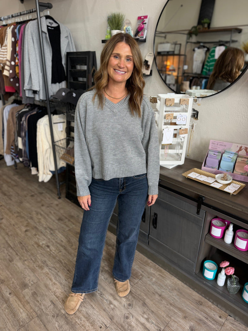 Keagan Relaxed V Neck Sweater