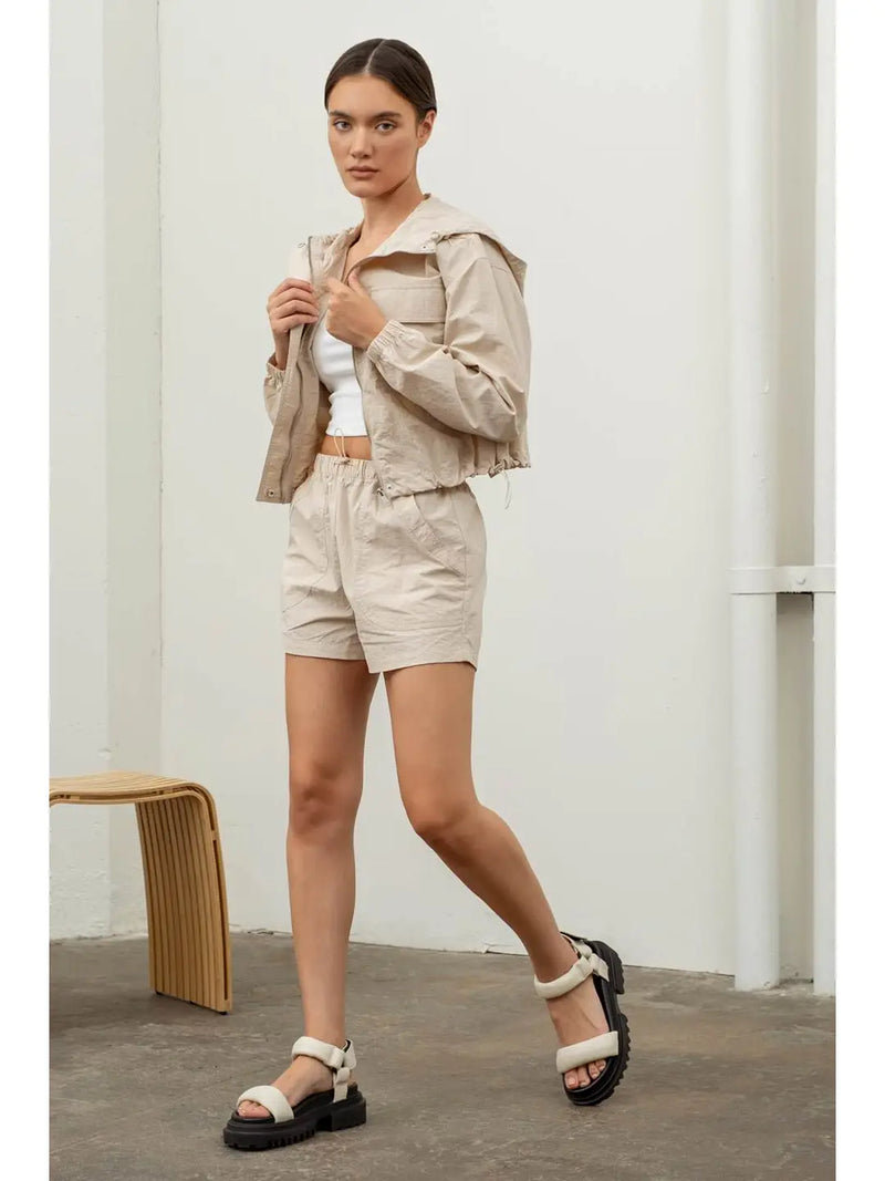 Suzie Zip-Up Windbreaker Jacket