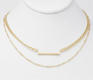 Elliot Gold Chain with Bar