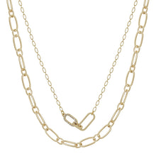 Load image into Gallery viewer, Cecilia Gold Chain Double Layered Necklace