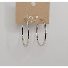 Load image into Gallery viewer, Liz Gold/Silver Hoop Earrings