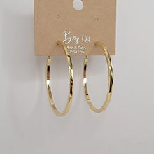 Load image into Gallery viewer, Liz Gold/Silver Hoop Earrings