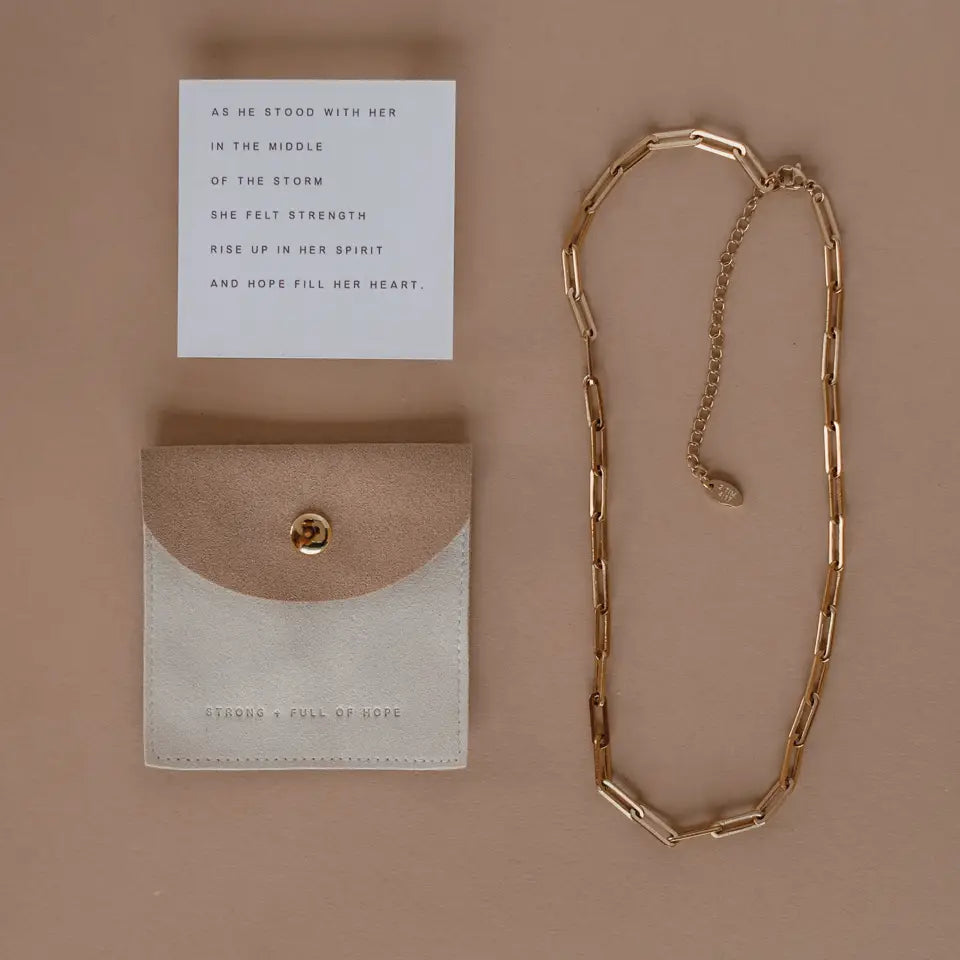 Dear Heart Strong + Full of Hope Neclace
