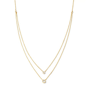 Lauryn Layered Cubic Zirconia Necklace