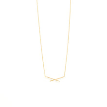 Load image into Gallery viewer, Cindi Etched Criss Cross Necklace