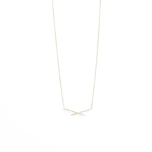 Load image into Gallery viewer, Cindi Etched Criss Cross Necklace