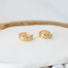 Load image into Gallery viewer, Mae Gold Plated Hoop Earrings
