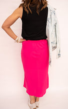 Load image into Gallery viewer, Arianna Fuchsia Midi Skirt