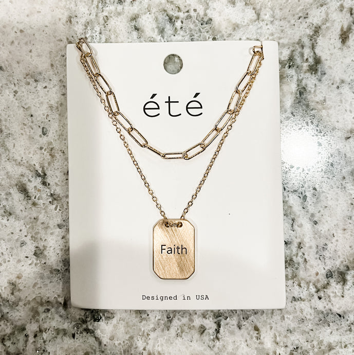 Hannah Affirmation Layered Necklaces