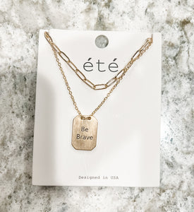 Hannah Affirmation Layered Necklaces