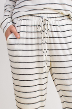 Load image into Gallery viewer, Jogger Lounge Pants with Black Stripe
