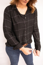 Load image into Gallery viewer, Helen Foil Plaid Top