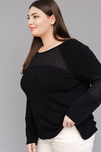 Load image into Gallery viewer, Dylan Curvy Black Top