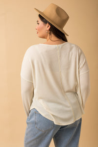 Karla Cream Button Down Top