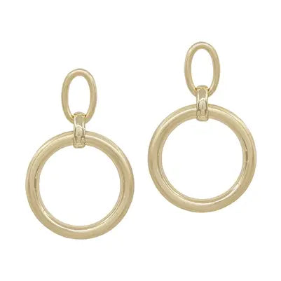 Kit Matte Gold Open Circle Earring